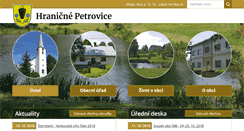 Desktop Screenshot of hranicnepetrovice.cz