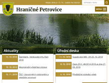 Tablet Screenshot of hranicnepetrovice.cz